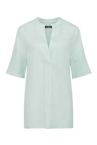 CABLE HAYWARD LINEN BLOUSE - SEAFOAM