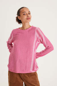 Summery Copenhagen Casual Womens Clothing: SUMMERY COPENHAGEN SHIRT O LONG SLEEVE  - FUCHSIA ROSE