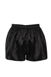 Lingerie: CARMEN KIRSTEIN SILK BOXERS - BLACK