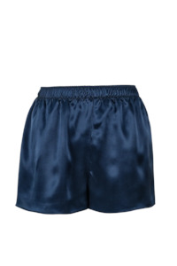 Lingerie: CARMEN KIRSTEIN SILK BOXERS - NAVY