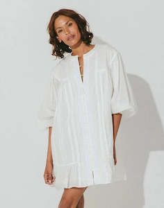 Cleobella: CLEOBELLA LEDA MINI DRESS  - IVORY