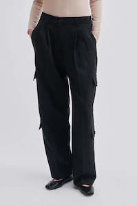 SECOND FEMALE EVILE POCKET TROUSERS - BLACK