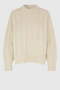 Second Female: SECOND FEMALE JAVI O-NECK - SEA SALT