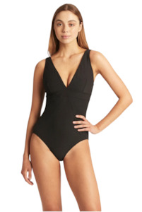 Sea Level: SEA LEVEL SPINNAKER PANEL LINE MULTIFIT ONE PIECE - BLACK