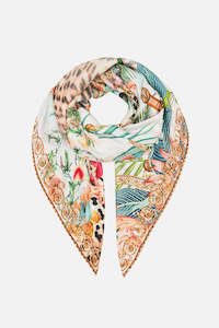 Hair Accessories: CAMILLA LARGE SQUARE SCARF - ROYALTY LOYALTY