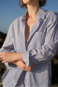 ASTON STUDIO BUDDY SHIRT - NEELAM STRIPE