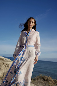 Aston Studio: Aston Studio  Lucille Dress - Seashell/Iceberg