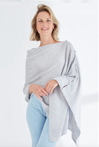 Mia Fratino Sorrento Button Wrap - Foggy