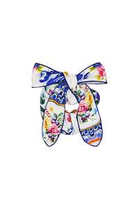 Camilla  Scrunchie With Bow - Tiles Darls