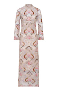 Moss & Spy Paloma Midi Dress - Sorbet/Nude