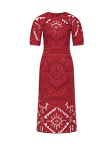 Moss Spy Formal Dresses Wedding Mob Nz: Moss & Spy Letitia Midi Dress - Garnet