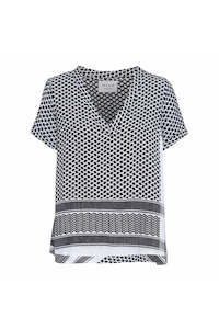 Summery Copenhagen Shirt V Short Sleeve 1011 - Black/White