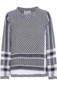 Summery Copenhagen Shirt O Long Sleeve  1008 - Black/White