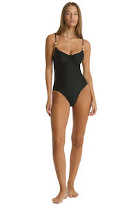 Sea Level: Sea Level Caracus Balconette Bra One Piece – Black