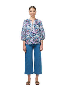 Loobies Story: Loobies  Story Gypset Blouse -  White Multi