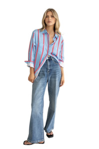 Hut Clothing: Hut The Boyfriend 'Summer Starts Here' Linen Shirt