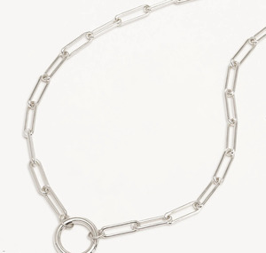 By Charlotte: By Charlotte 18" With Love Annex Link Necklace - Sterling Silver