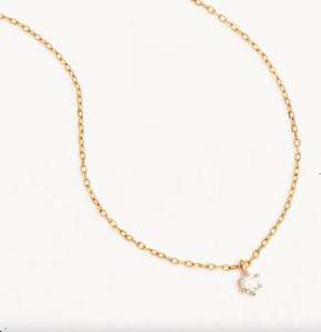 By Charlotte Sweet Droplet Diamond Necklace - 18k Gold Vermeil