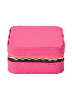 Elms + King Small Jewellery Case - Fuchsia