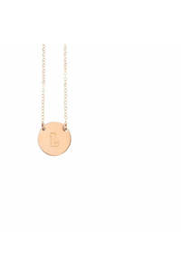 Misuzi - Chloe Disc Necklace - Rose Gold
