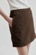 Second Female Noormie Suede Skirt - Chocolate Plum