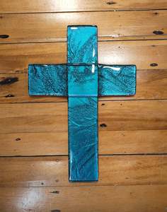 Wall Art: Glass Cross - Wall Art