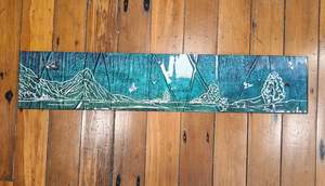 Garage Sale: Garage Sale Engraved native landscape - Wall Art