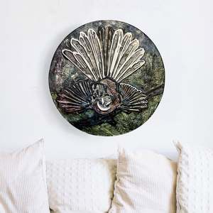 Circular Disc Art: Fantail - Disc Wall Art - Large