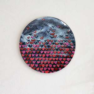 Circular Disc Art: Hearts to birds Disc Art