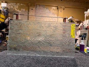 Garage Sale Large Items: Garage Sale Slumped Glass - Logic - 76.5x40cm - #169