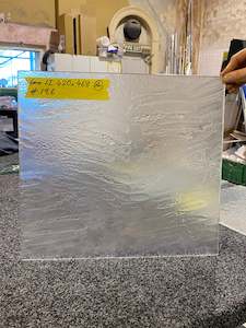 Garage Sale Large Items: Slumped Glass Panel - 42x46.8cm #186