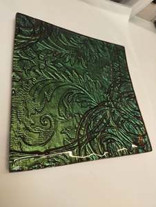 25cm Square Platter - Anaglypta Swirl