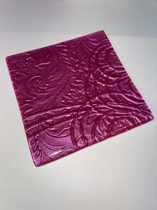 Best Selling: 20cm Square Platter - Anaglypta Swirl