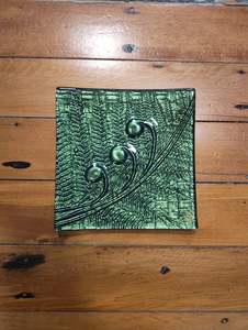 Best Selling: 20cm Square Platter - Koru & Fern