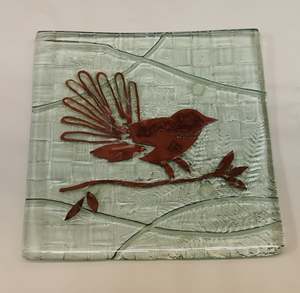 Square Platters: Copper Fantail - Small Square
