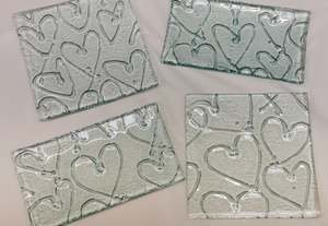 Square Platters: Hearts Small Square