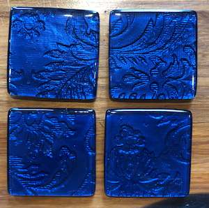 Coasters 1: Anaglypta Floral - Set of 4