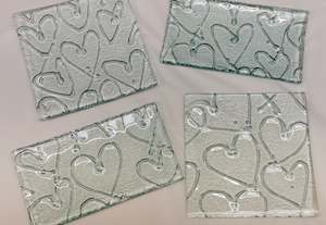 Christmas: Hearts Small Square