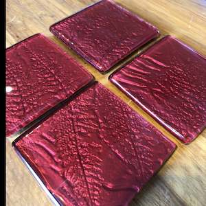 Red - Flax & Fern - Set of 4