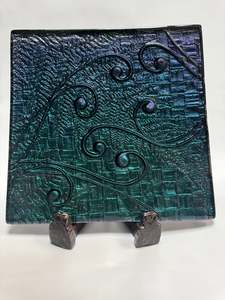 Koru, Fern & Flax - 25cm Square Platter