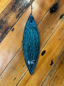Garage Sale: Small Huia Feather Waka - Night Sky