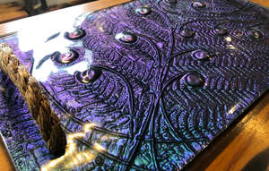 Best Selling: Large Hand Held Platter - Koru, Flax & Fern