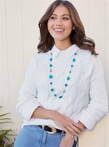 Chenille Cable Sweater