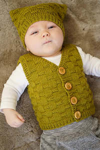 Knitting Pattern: Theodore Vest and Hat pattern