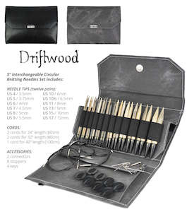 Knitting Needles And Crochet Hooks: Lykke Interchangeable 5" Needle sets