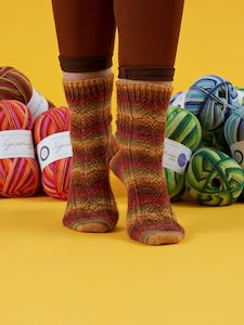 Sock Patterns: Falling Hues PDF sock pattern by Winwick Mum