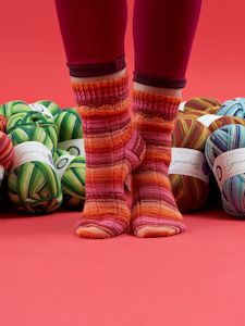 Sock Patterns: Sizzling Rays PDF Sock pattern by Winwick Mum