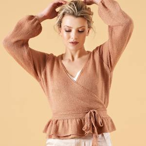 Womens Patterns: Charlotte Ruffle Wrap Top PDF pattern