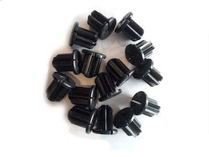 Post mounted guide plugs