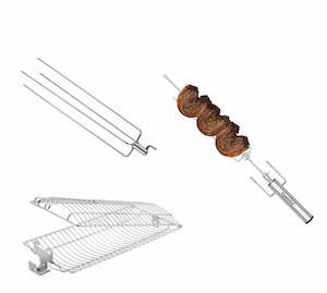 Products: 1 x Premium Rotisserie + 1 x Rotisserie Basket + 1 x 4 Prong unit - Please read Description!!